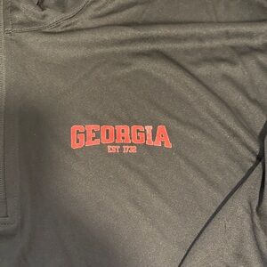 Nike Black and Red Georgia Men's Shirt